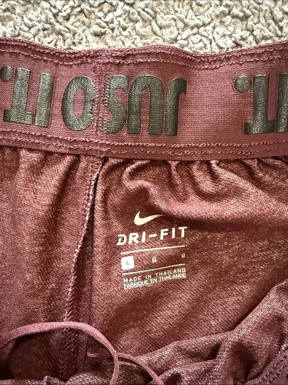 Nike Women’s Heathered Maroon Athletic Shorts